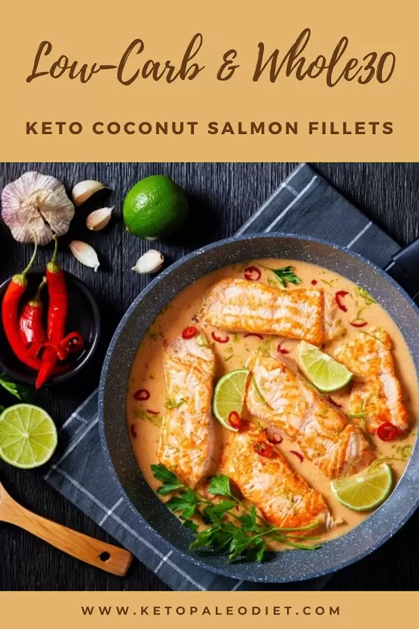 instant-pot-keto-coconut-salmon-fillets Instant pot keto coconut salmon fillets. This recipe for Coconut Salmon is a healthy low-carb meal that’s packed with flavor. It tastes amazing and is so easy to make. #pressurecooker #instantpot #keto #diet #lowcarb #salmon #healthy #dinner #homemade