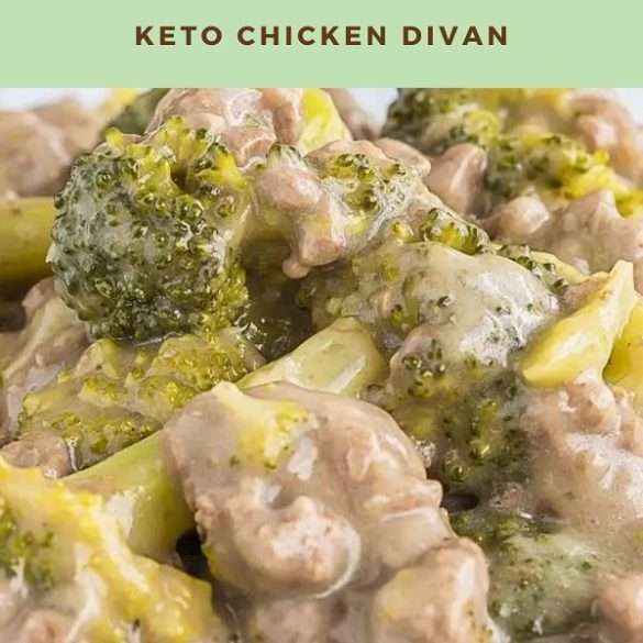 Slow cooker keto chicken divan. Whip up a quick and easy low-carb meal with our keto chicken divan recipe.#KetoChickenDivan #SlowCookerKeto #KetoCrockpot #KetoRecipe #KetoLife