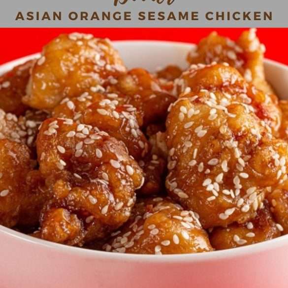 Slow cooker paleo orange sesame chicken. Forget takeout! Make healthy Orange Chicken in your slow cooker. It tastes sweet and tangy, and you can serve it over cauliflower rice if you’re following the paleo diet.#SlowCookerPaleo #PaleoOrangeSesameChicken #SlowCookerMeals #GrainFreeDinners #PaleoRecipes4You