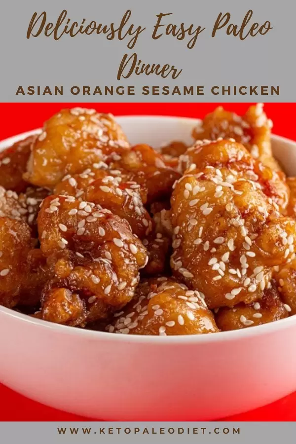 slow-cooker-paleo-orange-sesame-chicken Slow cooker paleo orange sesame chicken. Forget takeout! Make healthy Orange Chicken in your slow cooker. It tastes sweet and tangy, and you can serve it over cauliflower rice if you’re following the paleo diet.#SlowCookerPaleo #PaleoOrangeSesameChicken #SlowCookerMeals #GrainFreeDinners #PaleoRecipes4You
