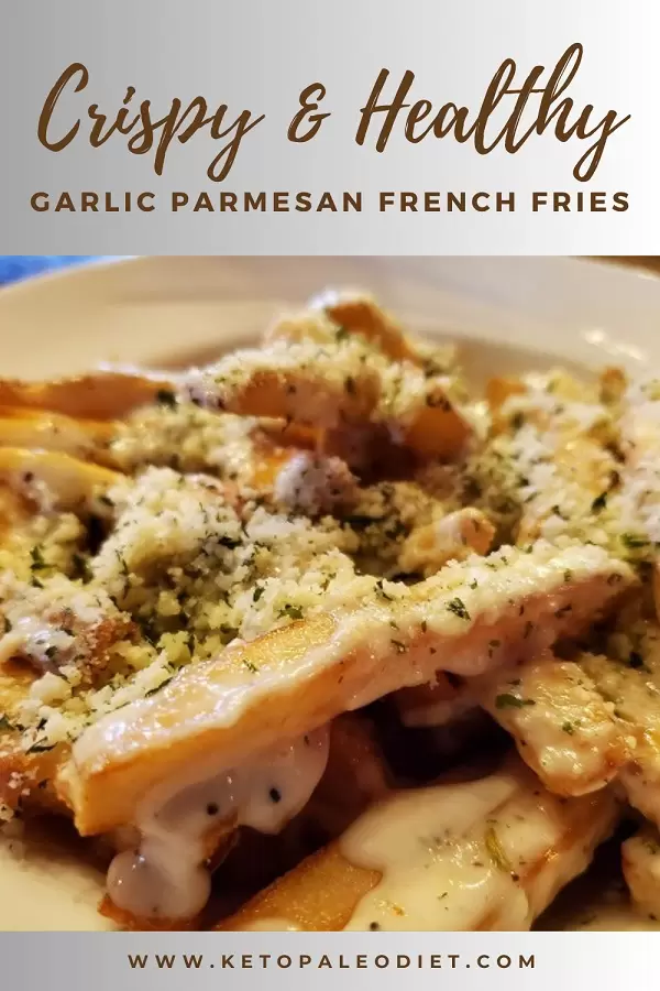 air-fryer–keto-garlic-parmesan-french-fries Air fryer keto garlic parmesan French fries. Looking for a delicious and healthy alternative to traditional french fries? Look no further than these Air Fryer Keto Garlic Parmesan French Fries! #airfryer #keto #diet #healthy #appetizers #homemade #lowcarb