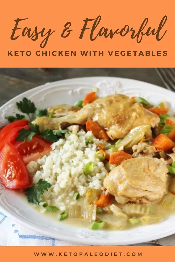 slow-cooker-keto-chicken-with-vegetables Slow Cooker keto chicken with vegetables. Looking for a delicious and healthy meal that requires minimal effort? Look no further! In this post, I introduce you to the mouthwatering Slow Cooker Keto Whole Chicken Recipe. #slowcooker #crockpot #keto #chicken #recipes #lowcarb #vegetables