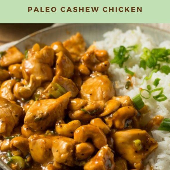 Slow cooker paleo cashew chicken. This slow cooker cashew chicken is an easy, healthy meal. It's perfect for those following Whole30, paleo, gluten-free or soy-free diets. #slowcooker #crockpot #paleo #chicken #diet #lowcarb #glutenfree #whole30