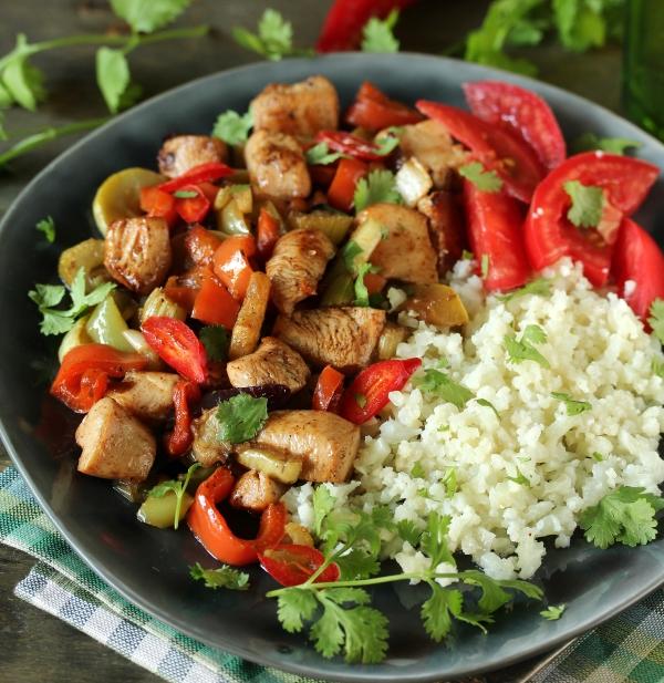 Instant pot paleo chicken breasts with cauliflower rice